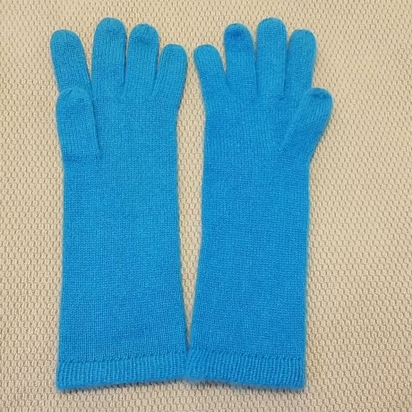 Ann Taylor Accessories - Ann Taylor cashmere long gloves turquoise